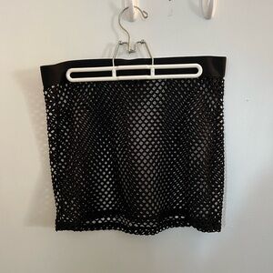 iHeartRaves black mesh mini skirt